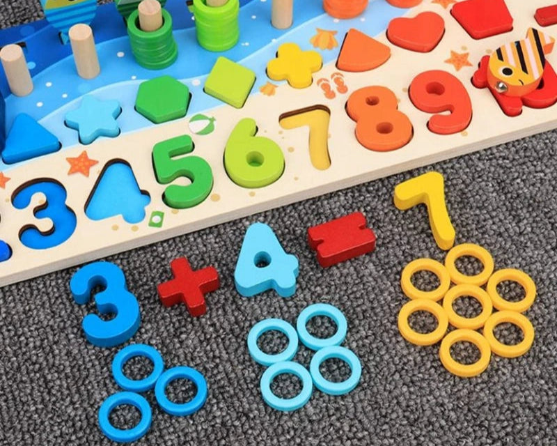 Wooden Puzzle Fishing Board