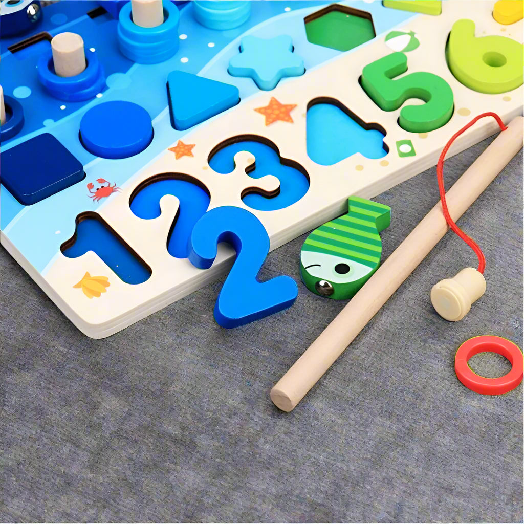 Wooden Puzzle Fishing Board