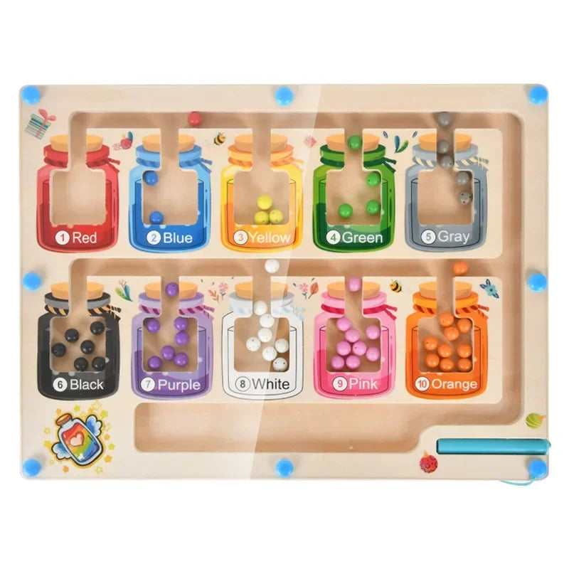 Wooden Magnetic Maze