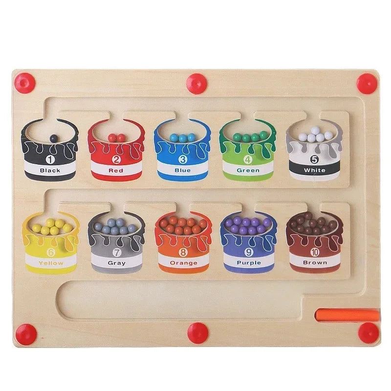 Wooden Magnetic Maze
