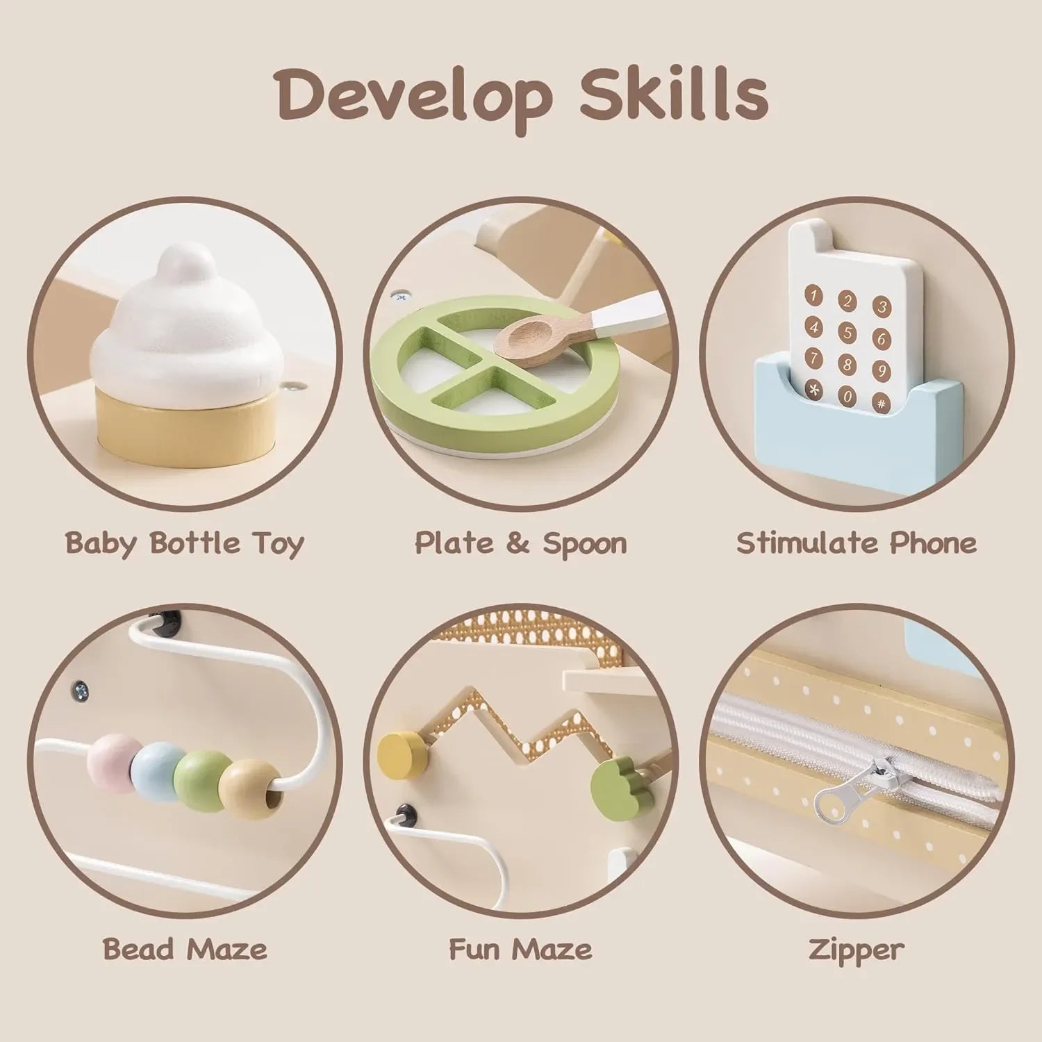 Little Walker's 3-in-1 Wooden Baby Walker