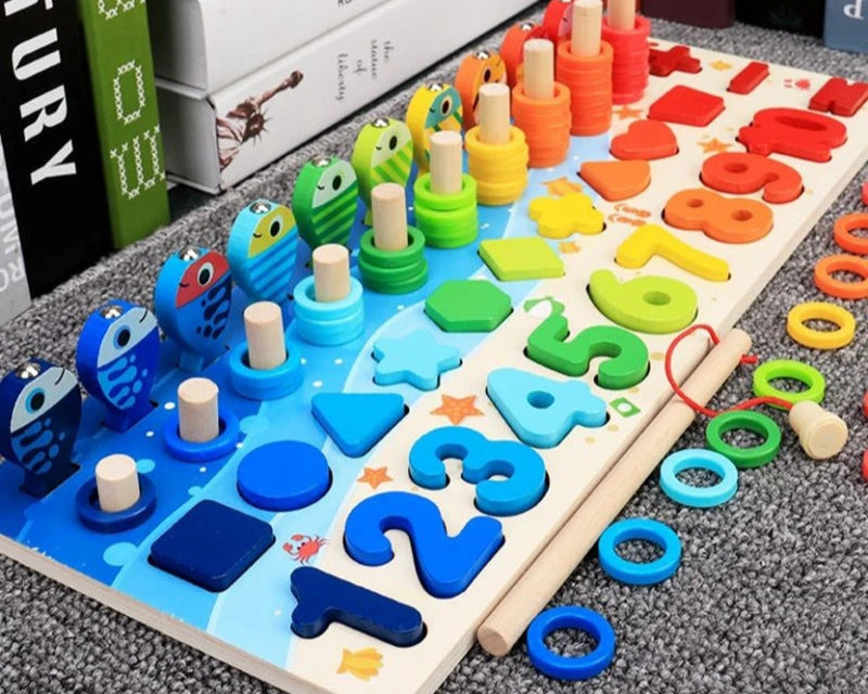 Wooden Puzzle Fishing Board